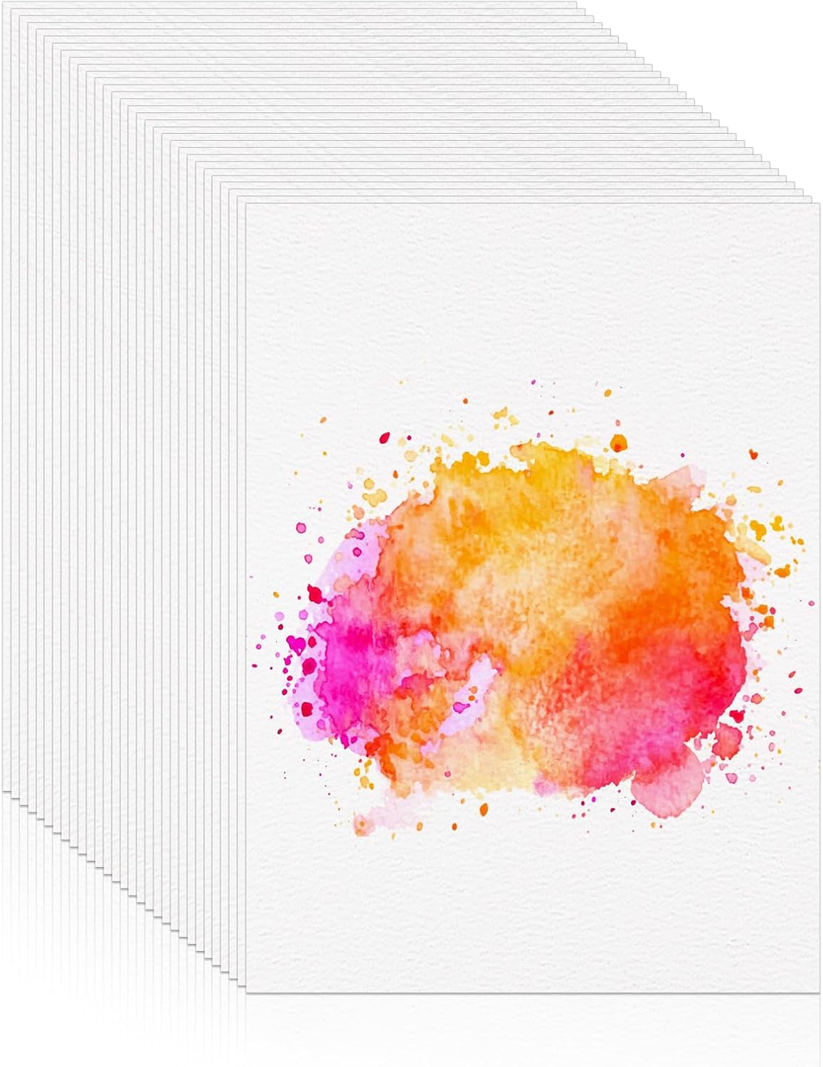 30 Sheets Watercolor Paper 8.5 x 11, 140 lb/300 GSM Cold Press Watercolor Paper Bulk White Water Color Paper Cotton Paper for Kids Students Adults Beginners Artists