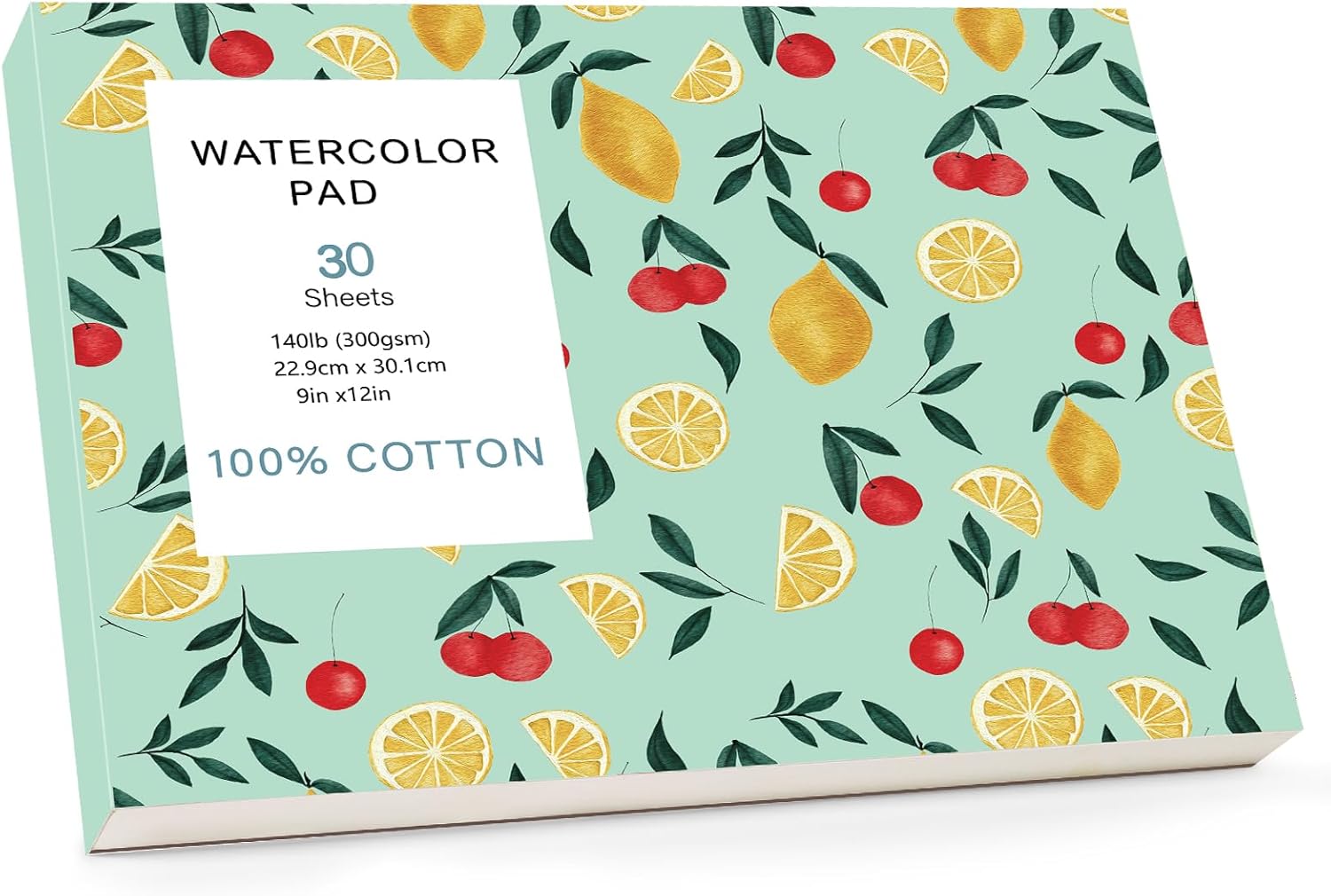30 Sheets Watercolor Paper Pad, A5 (8.3 x 5.8) Cold Press Watercolor Paper, 140 lb/300 GSM Tearable Water Color Pad for Art Painting, Drawing, Mixed Media, Stocking Stuffers